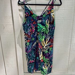 TOPSHOP US Sz 8 Spaghetti Strap Colorful Dress